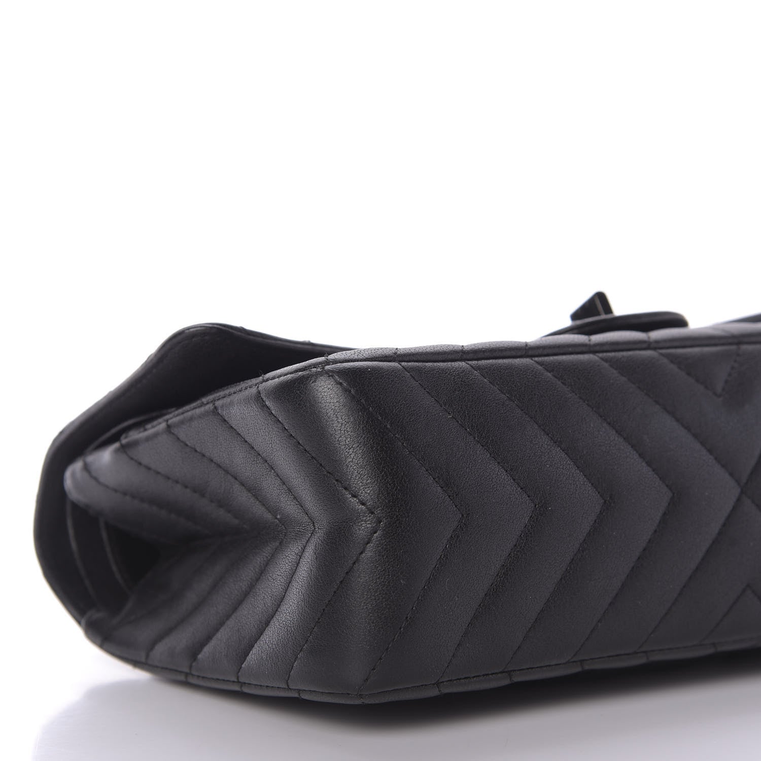 Chanel Sheepskin Chevron Quilted 2.55 Reissue 225 Double Flap So Black 6 of 9
