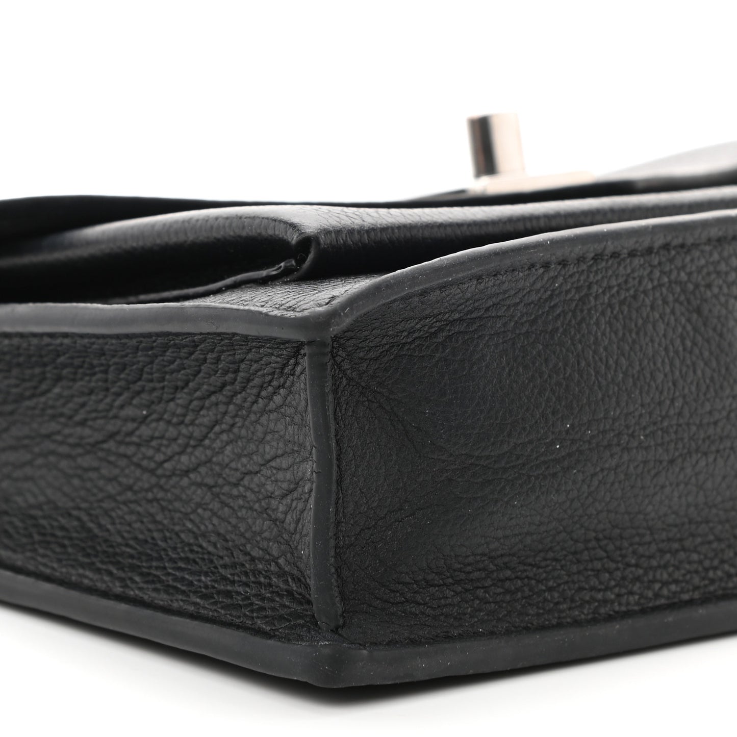 Soft Calfskin My Lockme Chain Pochette Black