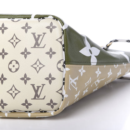 Louis Vuitton Monogram Giant Neverfull MM Kaki 10 of 12
