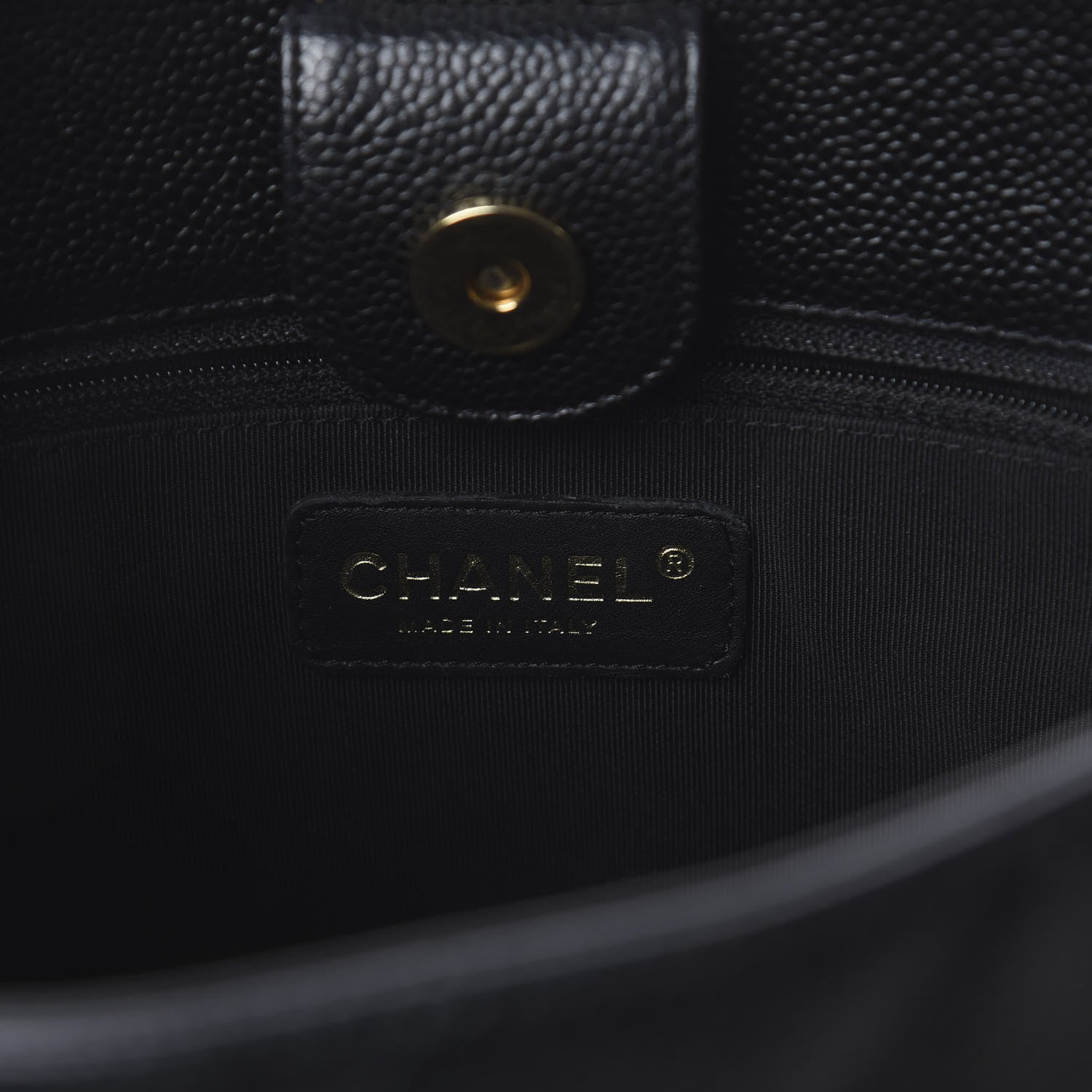 Chanel Caviar Quilted Petit Shopping Tote PST Black 5 of 9