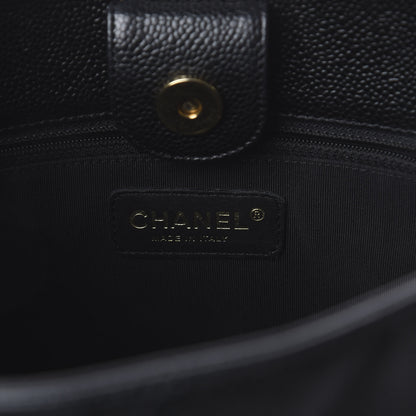 Chanel Caviar Quilted Petit Shopping Tote PST Black 5 of 9