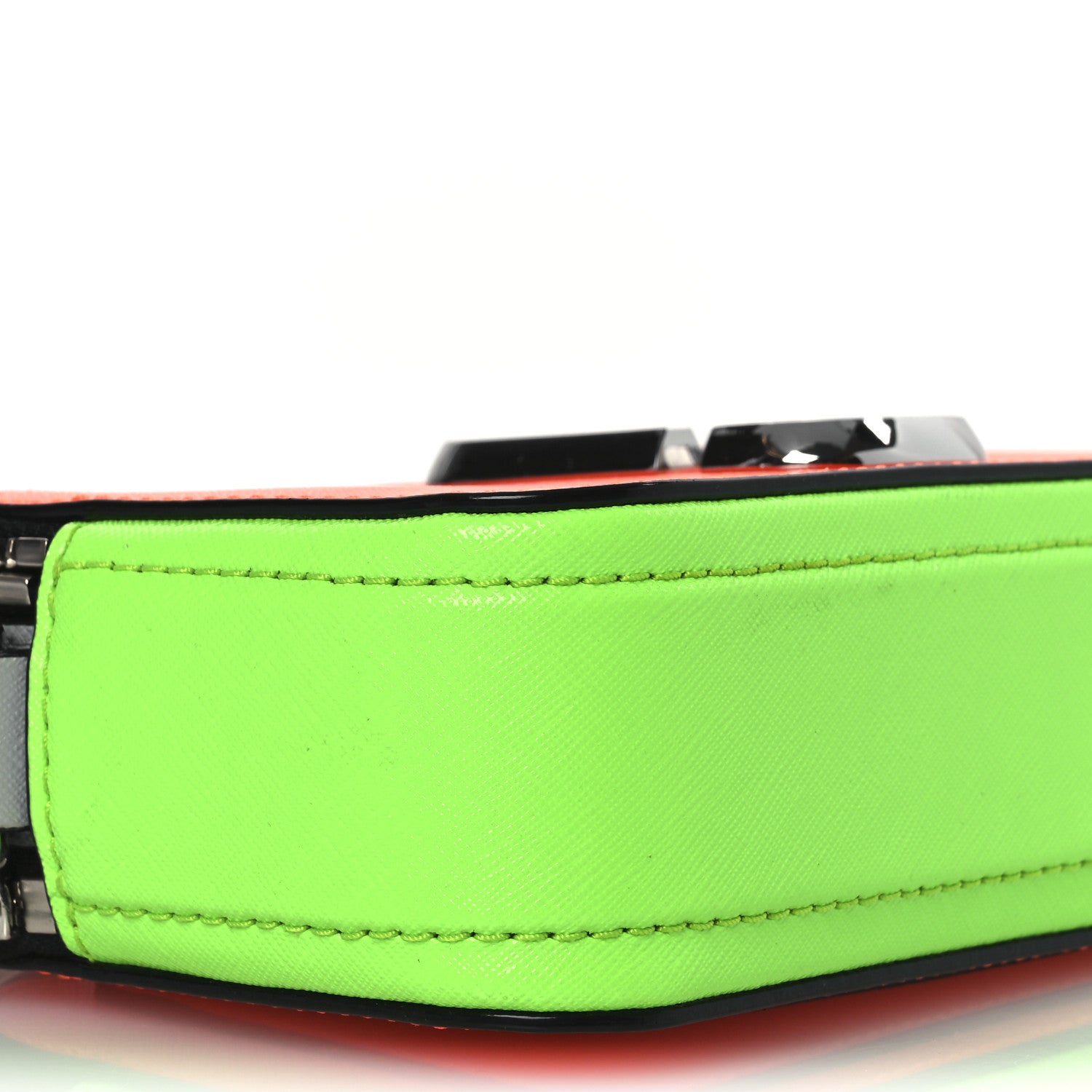 Marc Jacobs Saffiano Small Fluoro Snapshot Camera Bag Neon Orange 9 of 14