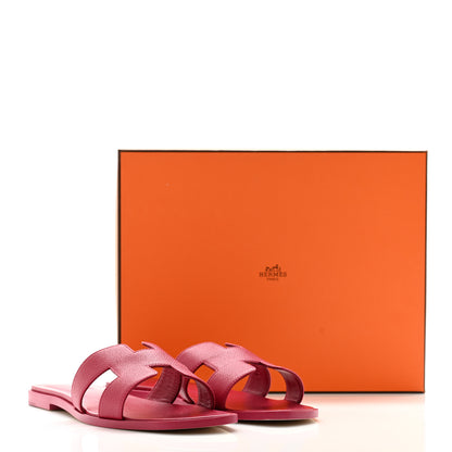Hermes Epsom Oran Sandals 39 Rose Magenta 11 of 11