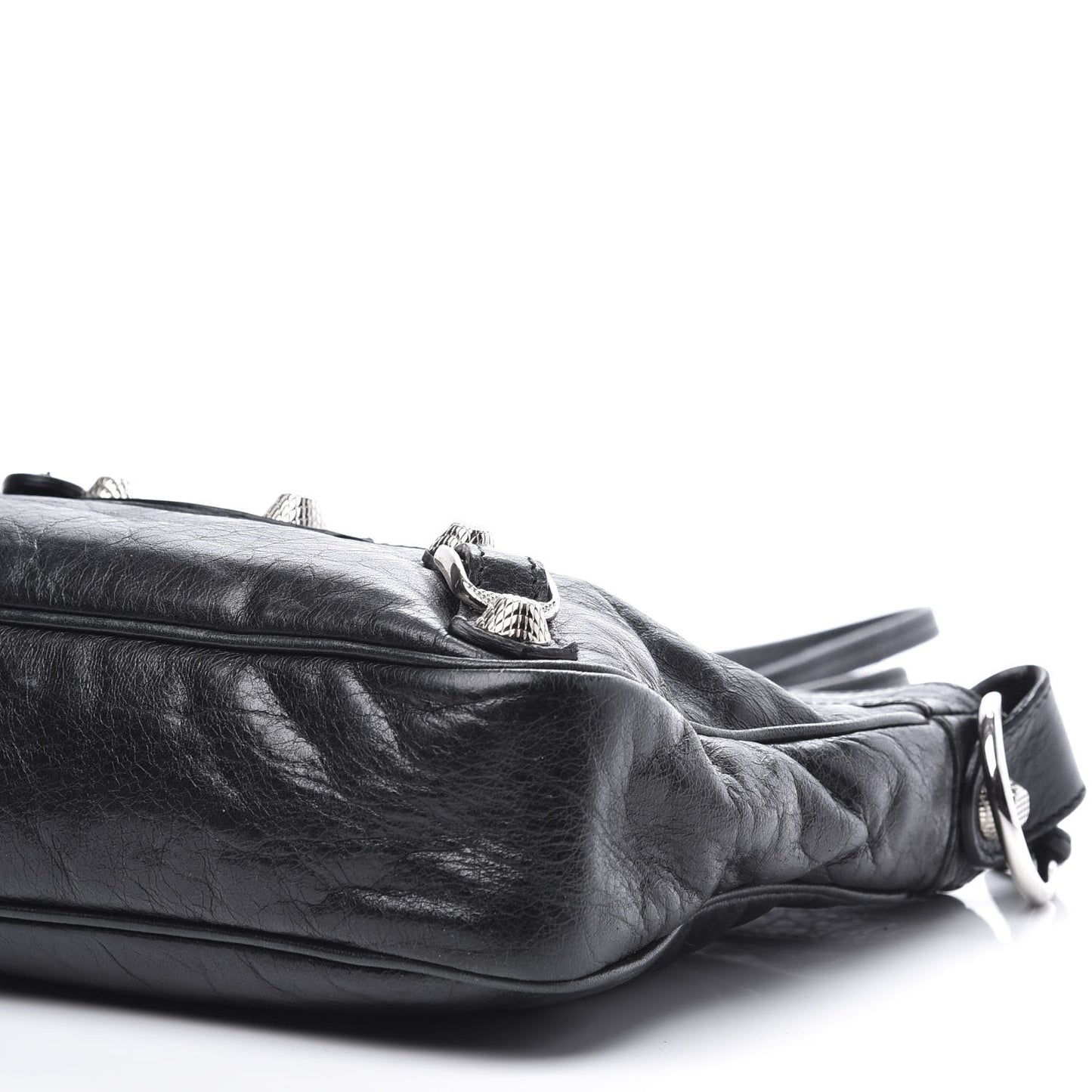 Agneau Giant 12 Silver Hardware Hip Black