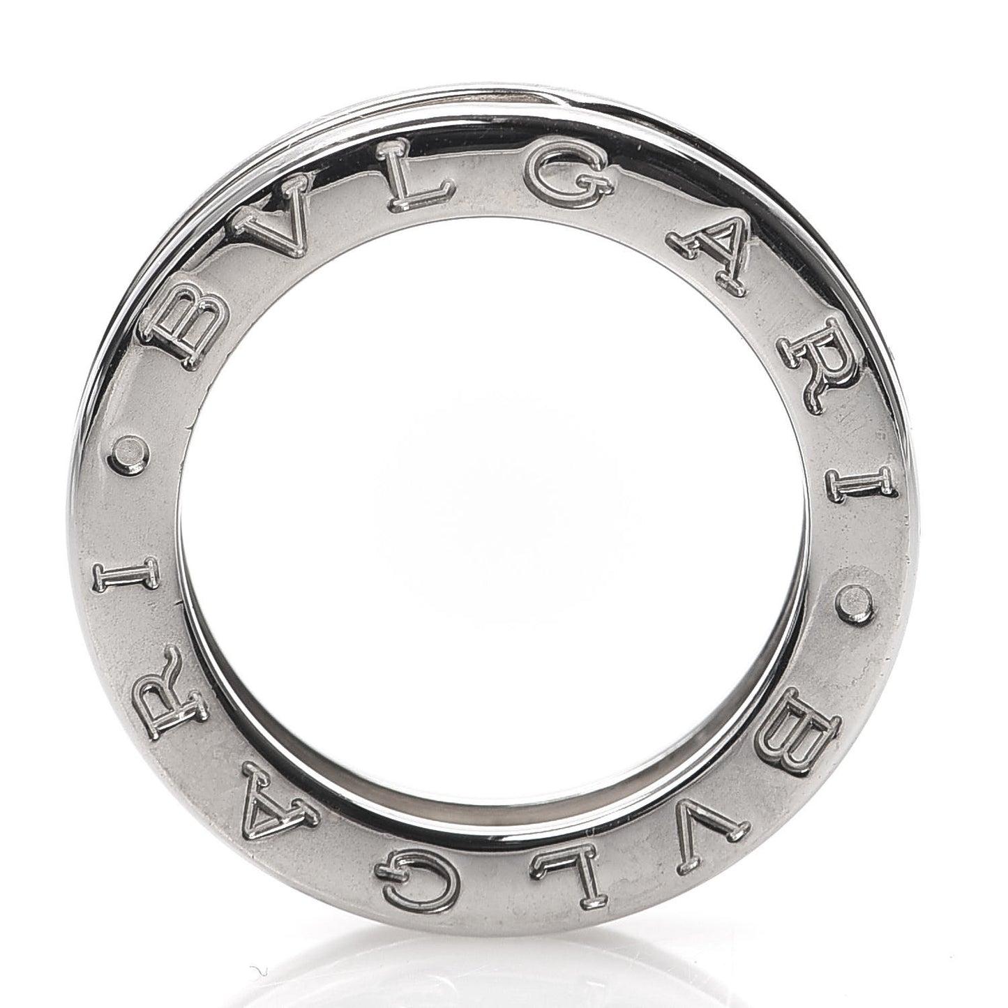 18K White Gold B.Zero1 One-Band Ring 48 4.5