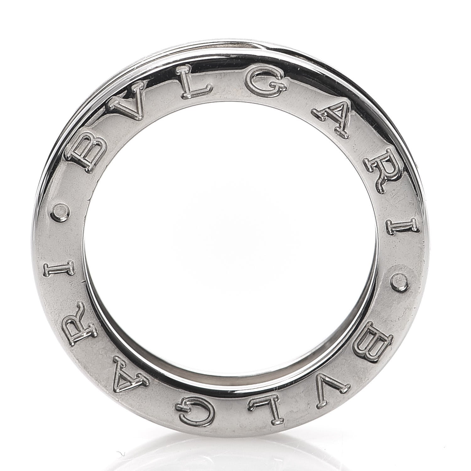 Bulgari 18K White Gold B.Zero1 One-Band Ring 48 4.5 4 of 5