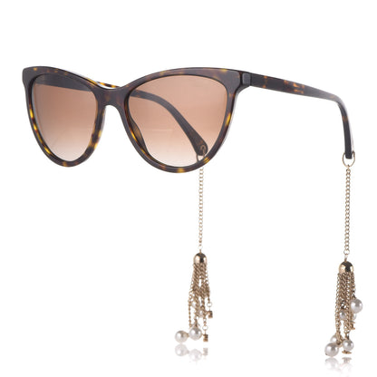 Chanel Acetate Polarized Fantasy Pearl Cat Eye Sunglasses 5341-H Tortoise 1 of 7