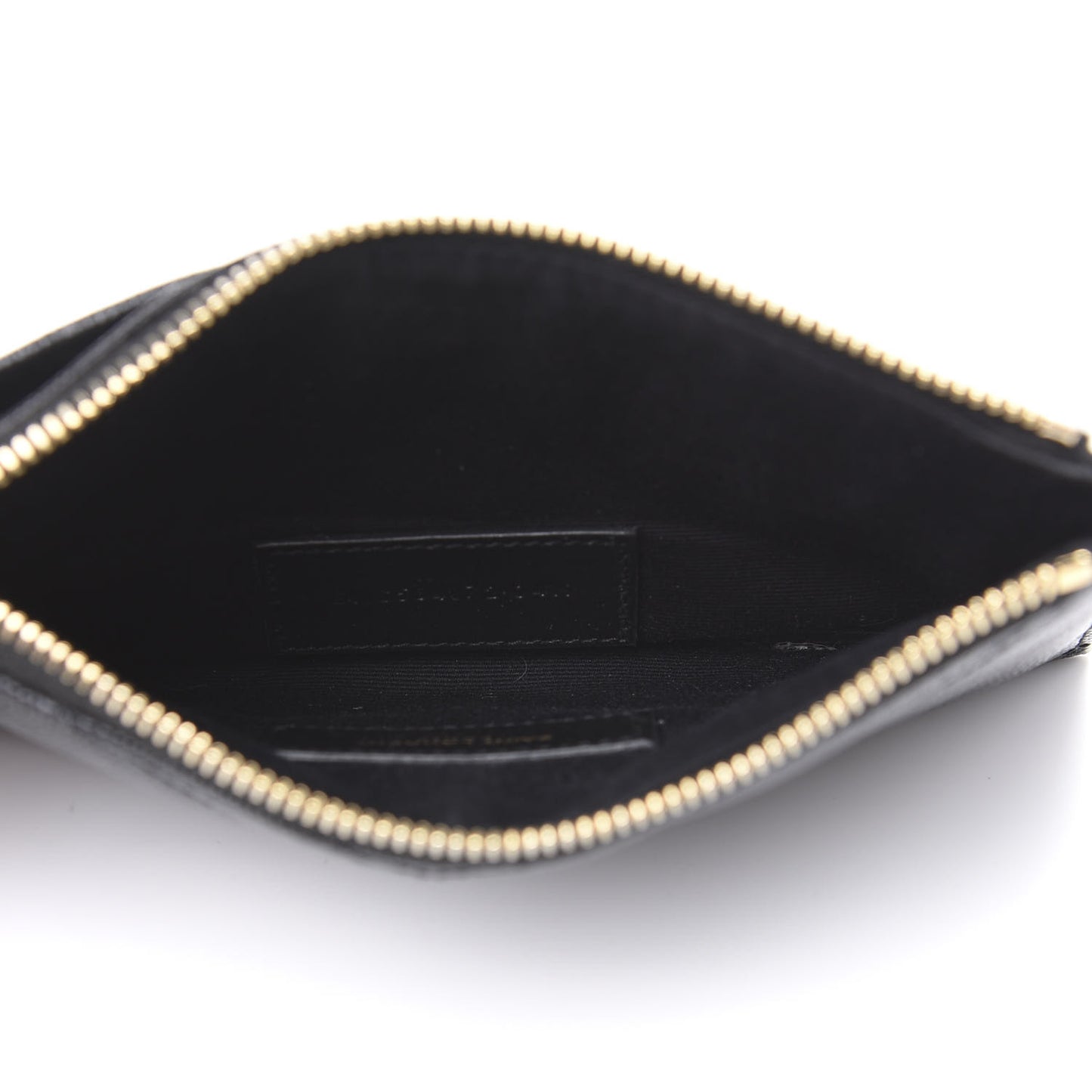 Grain De Poudre Chevron Monogram Bill Pouch Black
