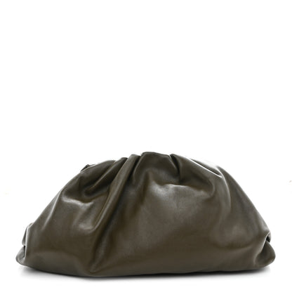 Bottega Veneta Smooth Butter Calf The Pouch Oversized Clutch Kaki Fondent 1 of 10