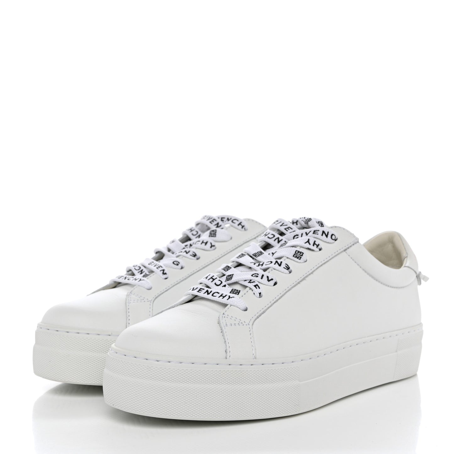 Calfskin Womens Urban Street Sneakers 38 White