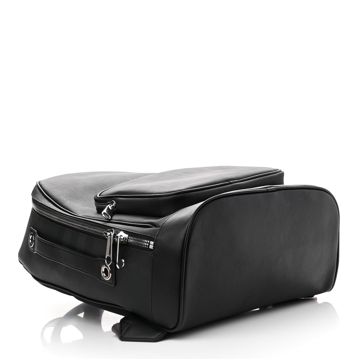 Burberry London Check Logo Rocco Backpack Charcoal 3 of 11