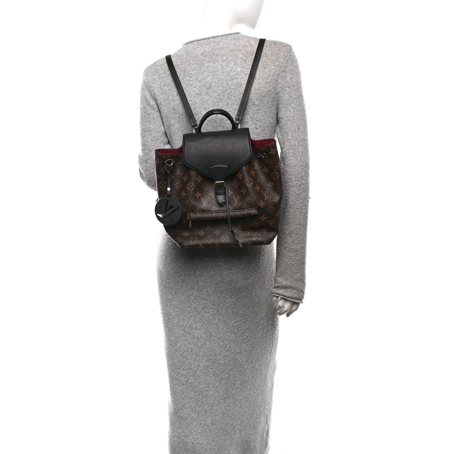 Louis Vuitton Monogram Montsouris PM Black 2 of 9