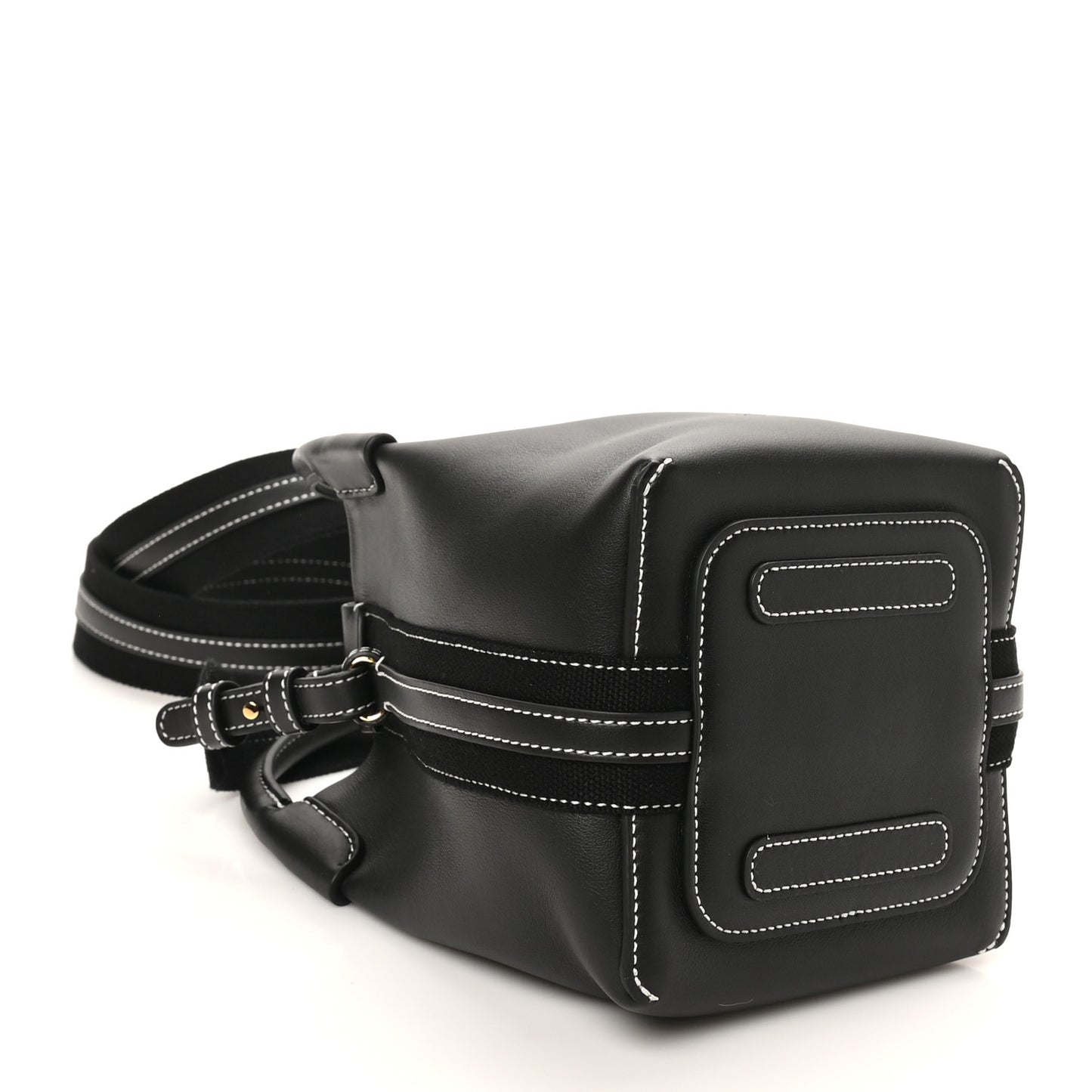 Smooth Calfskin Micro Bale Bag Black