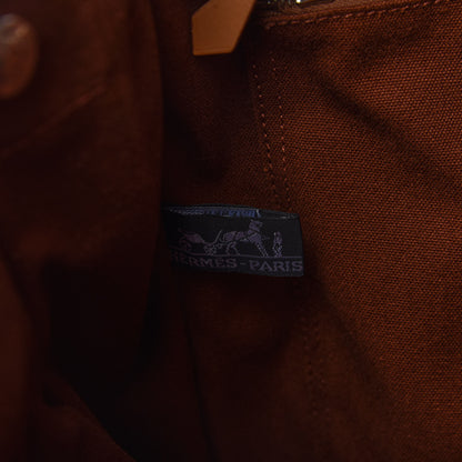 Hermes Canvas Fourre Tout MM Brown 8 of 9