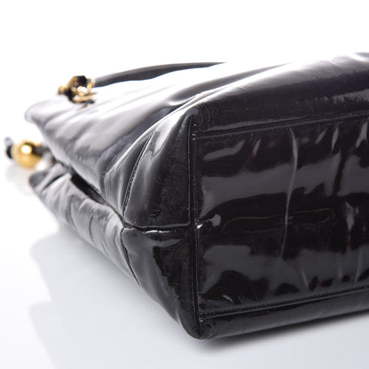Chanel Patent CC Shoulder Bag Black 12 of 18
