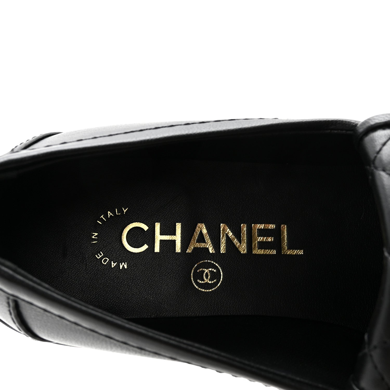 Chanel Lambskin Quilted CC Turnlock Loafers 36 Black 8 of 10