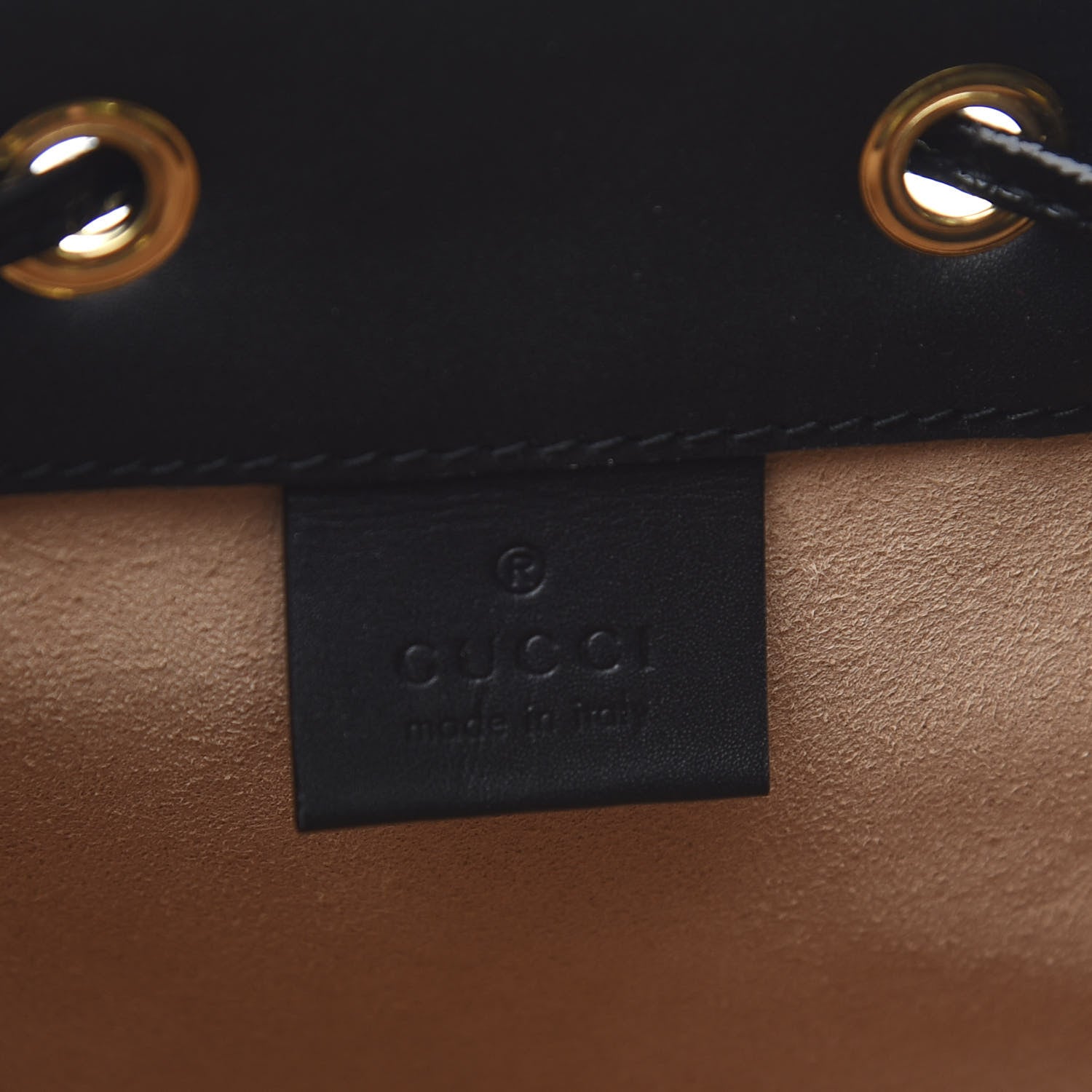 Gucci Suede Patent Web Mini Ophidia Bucket Bag Hibiscus Red Black 5 of 9