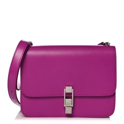 Saint Laurent Smooth Calfskin Le Carre Shoulder Bag Purple 1 of 12