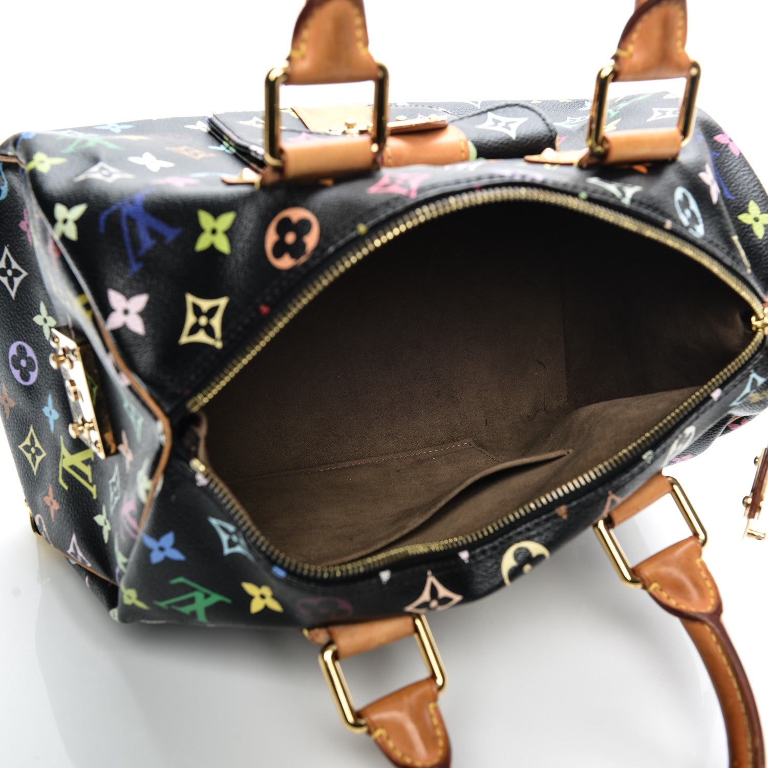 Louis Vuitton Monogram Multicolor Speedy 30 Black 5 of 11