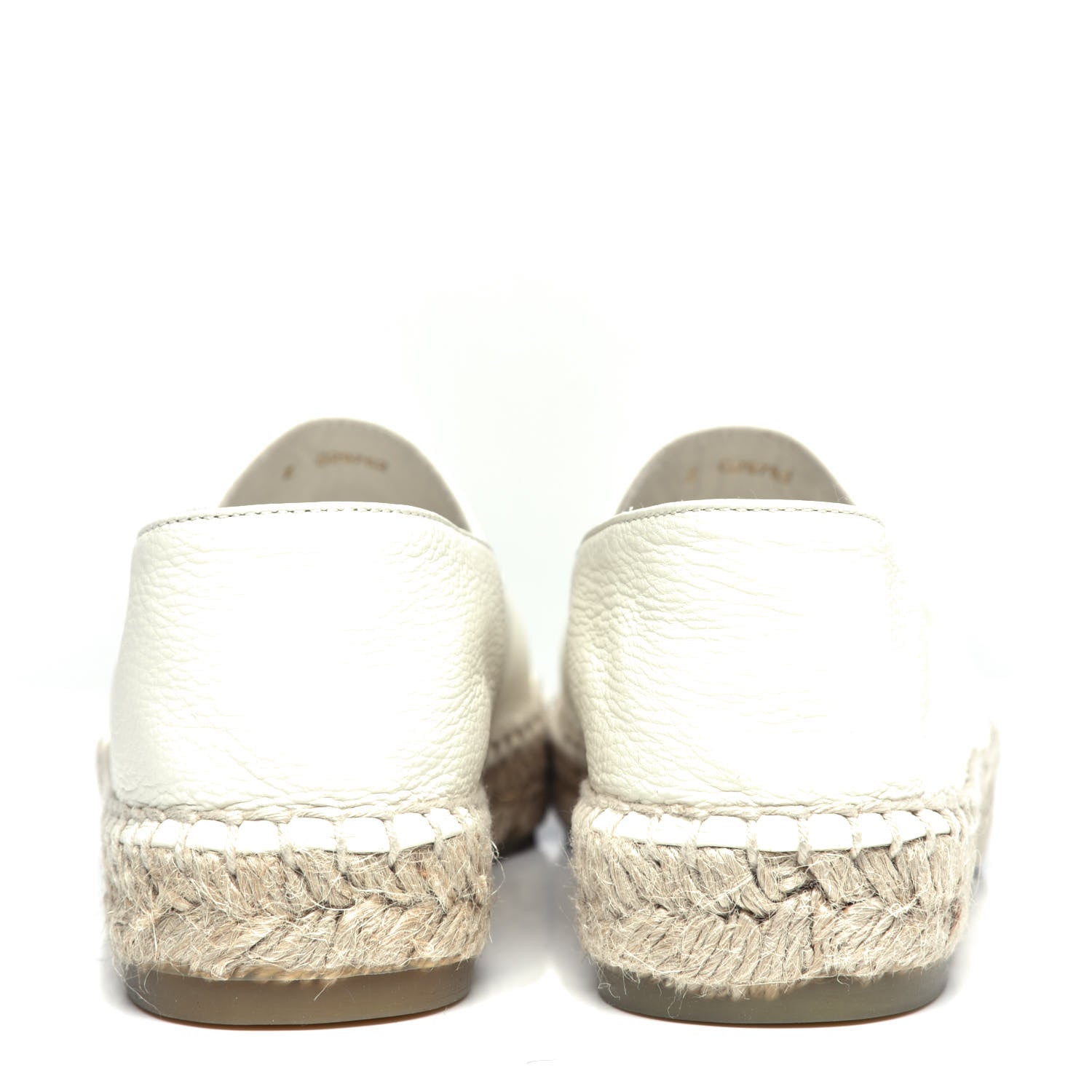 Chanel Lambskin CC Espadrilles 37 White 7 of 12