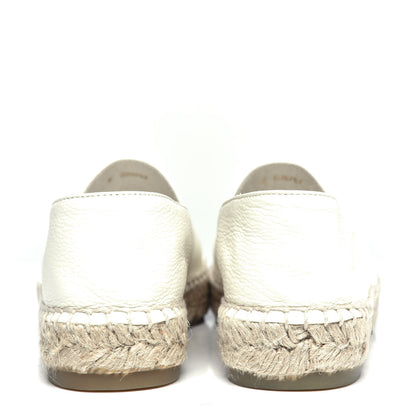 Chanel Lambskin CC Espadrilles 37 White 7 of 12