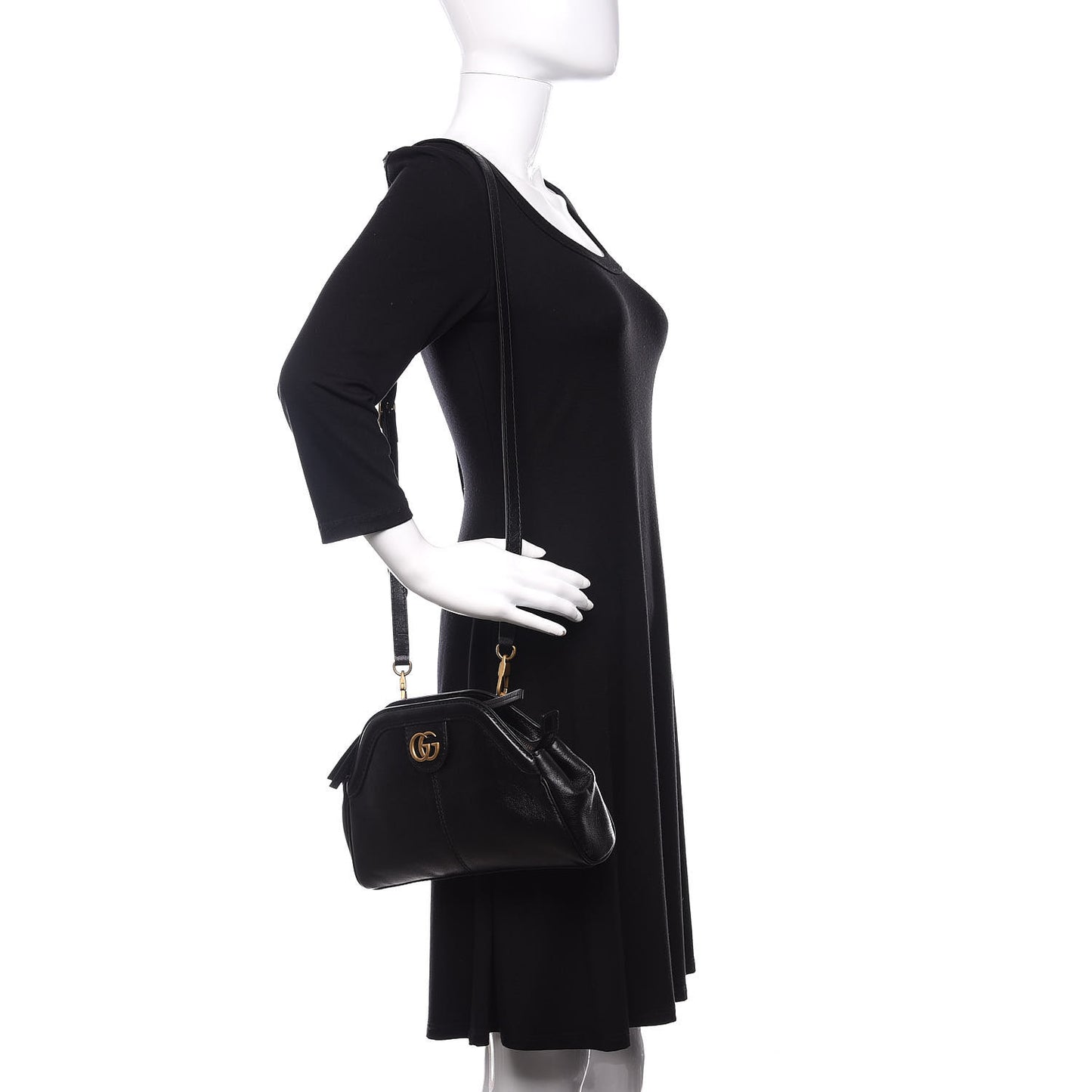 Calfskin Small Re(Belle) Crossbody Bag Black