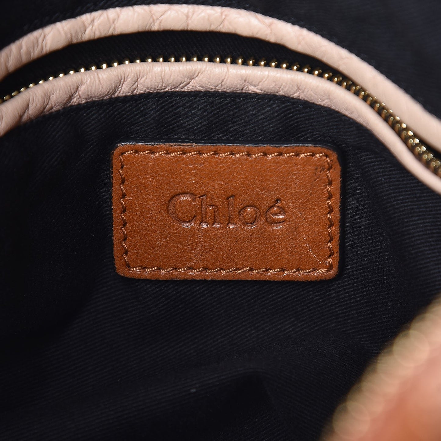 Sheepskin Stitched Small Paraty Caramel