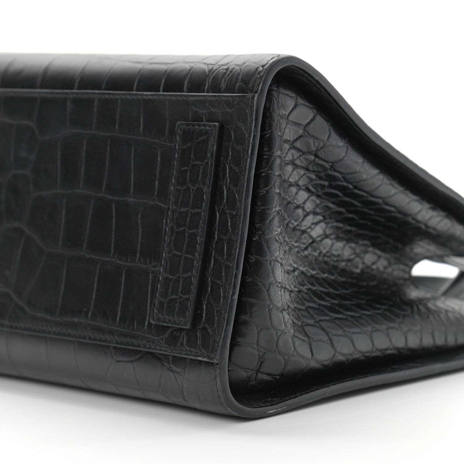 Balenciaga Calfskin Crocodile Embossed Medium Sharp Tote Black 10 of 12
