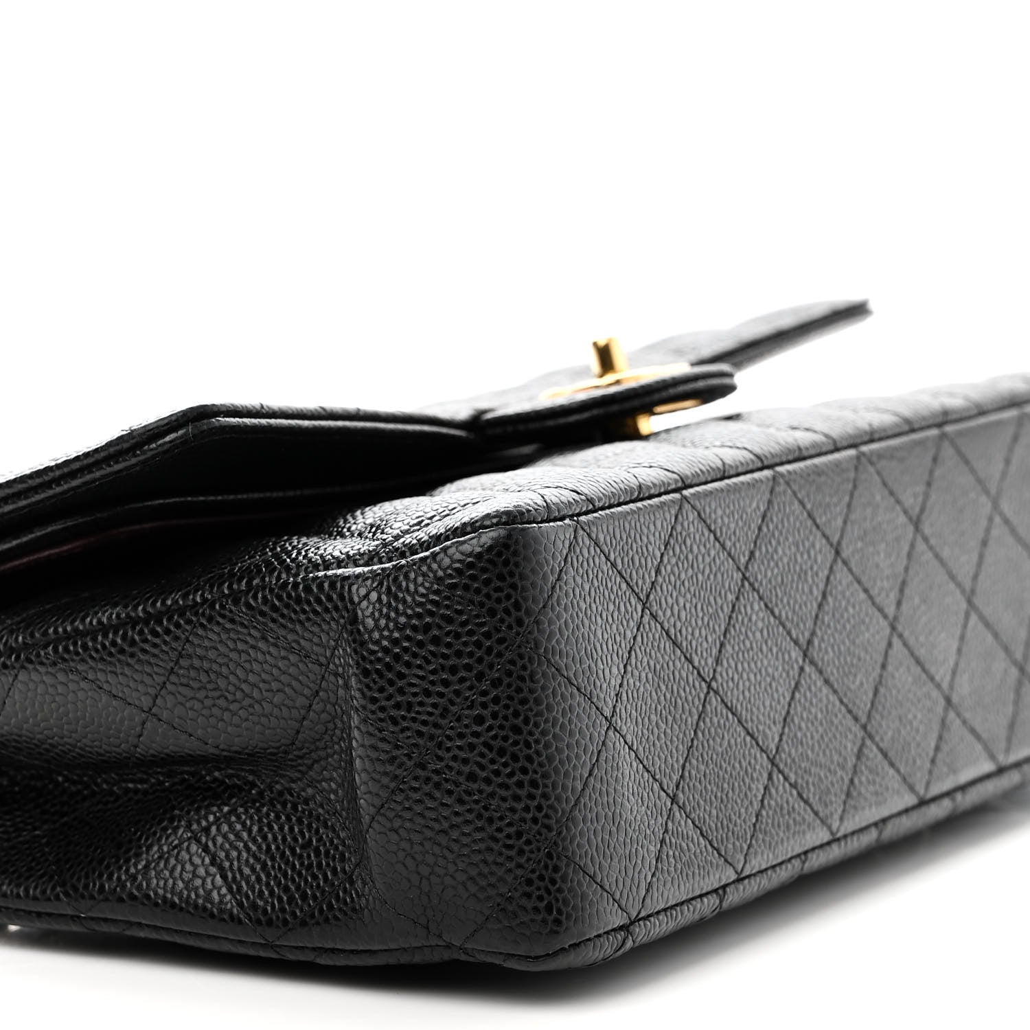 Chanel Caviar Quilted Medium Double Flap Black 9 of 11