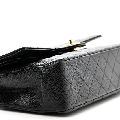 Chanel Caviar Quilted Medium Double Flap Black 9 of 11