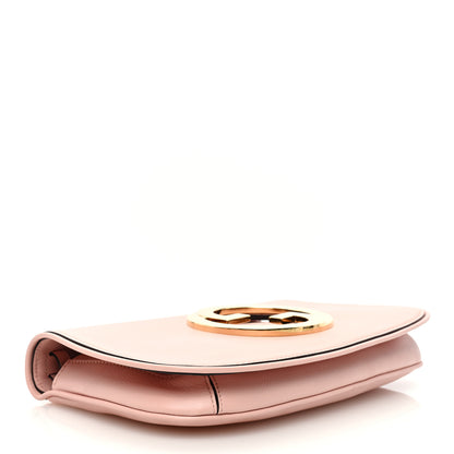 Gucci Roxy Calfskin Blondie Chain Shoulder Flap Bag Powder Pink 4 of 10