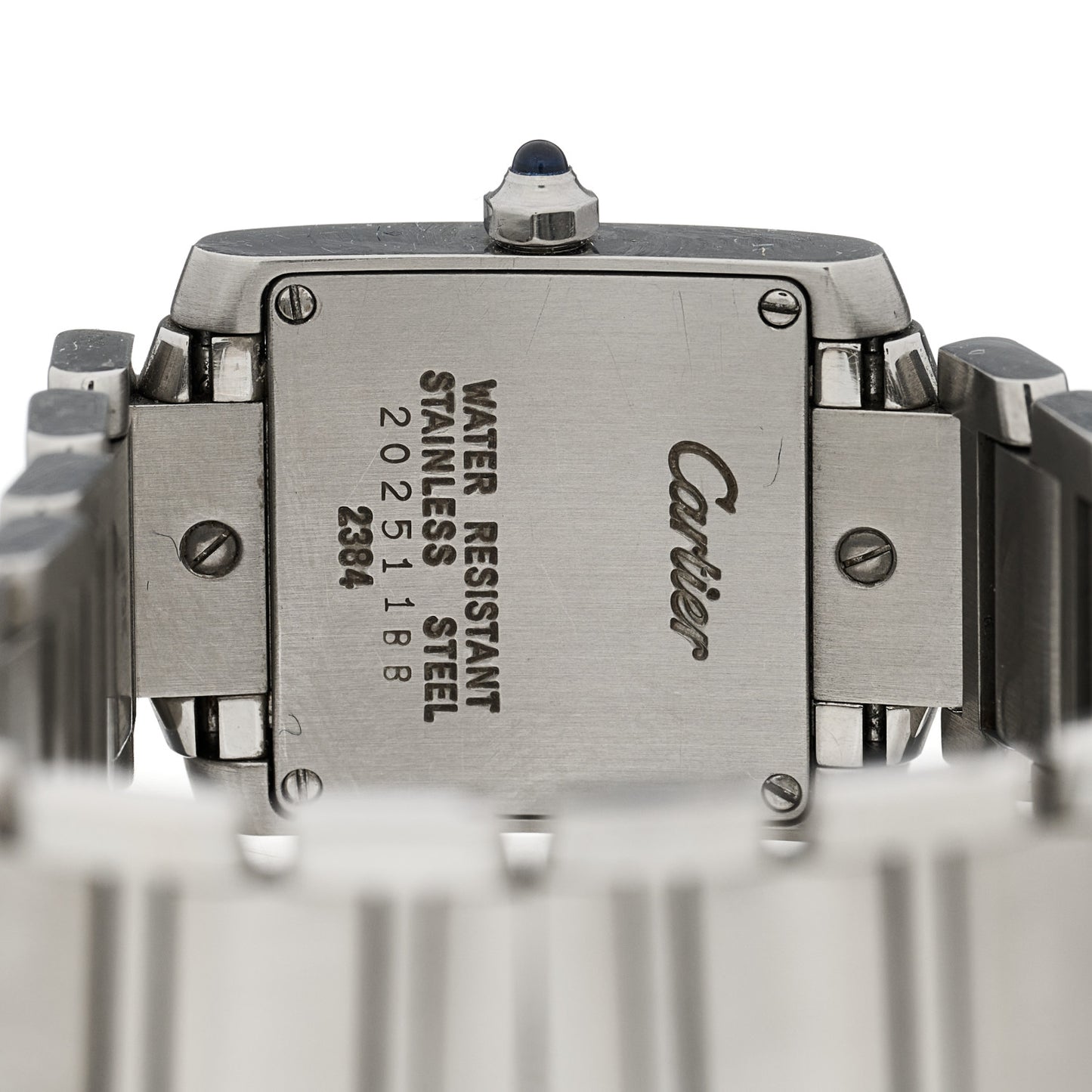 Stainless Steel 20mm Tank Francaise Quartz Watch