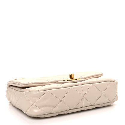 Chanel Lambskin Quilted Small CC Funky Town Flap Beige 4 of 10