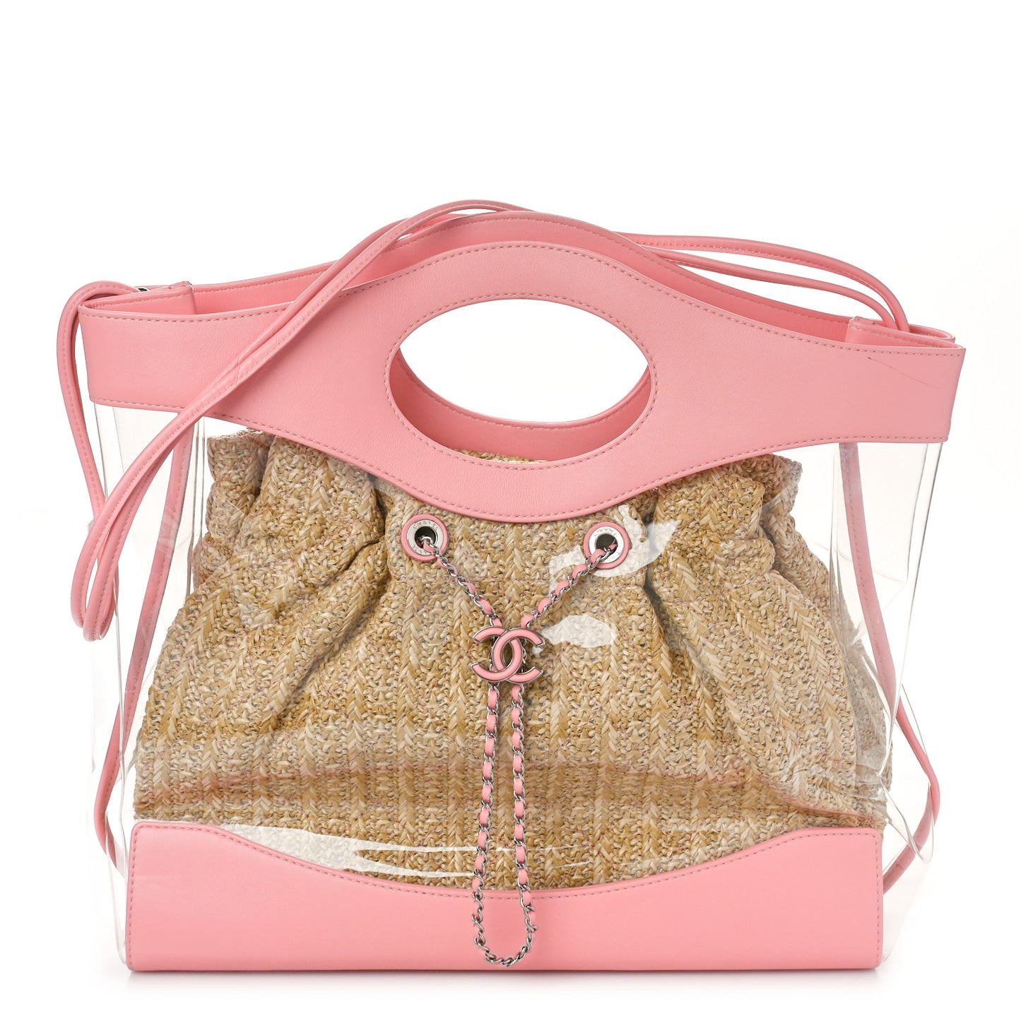 Calfskin PVC Chanel 31 Bag Pink