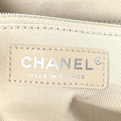 Chanel Caviar Large Half Moon Flap Dark Beige 6 of 9