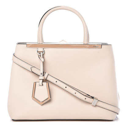 Fendi Vitello Dolce Century Petite 2Jours Tote Camelia Ghiaccio 1 of 10