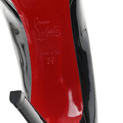 Christian Louboutin Patent Pigalle Plato 100 Pumps 39 Black 7 of 8