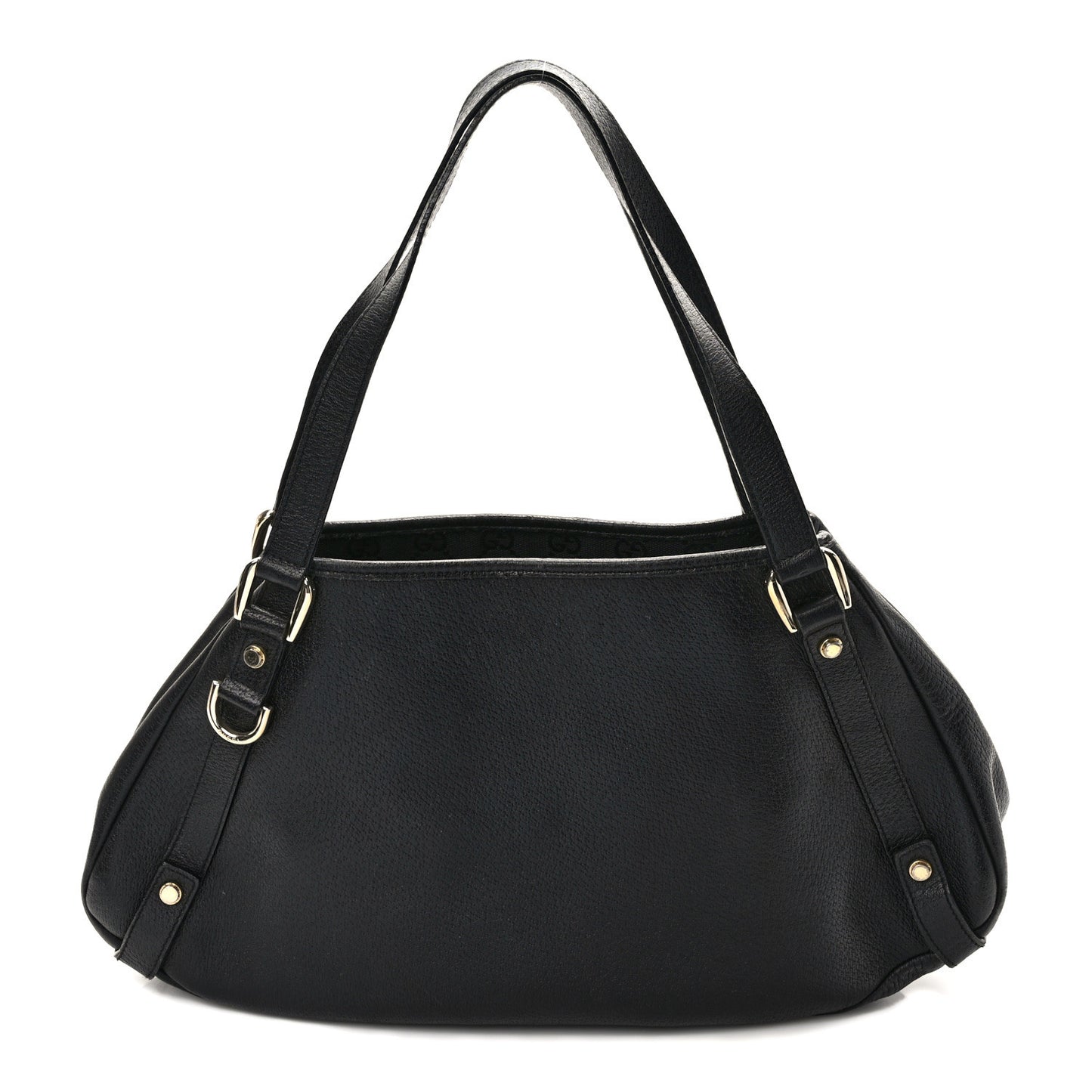 Calfskin Medium Abbey Shoulder Bag Black