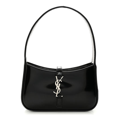 Saint Laurent Patent Calfskin Le 5 A 7 Mini Hobo Black 1 of 10