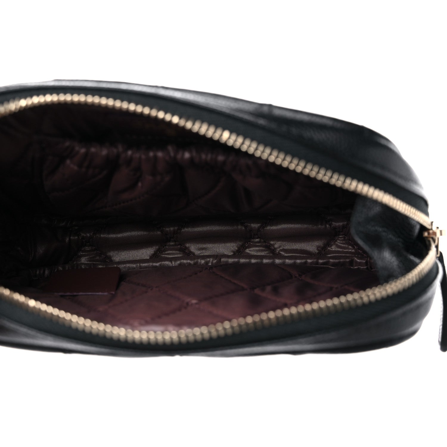 Chanel Caviar Quilted Small Curvy Pouch Cosmetic Case Black 5 of 10