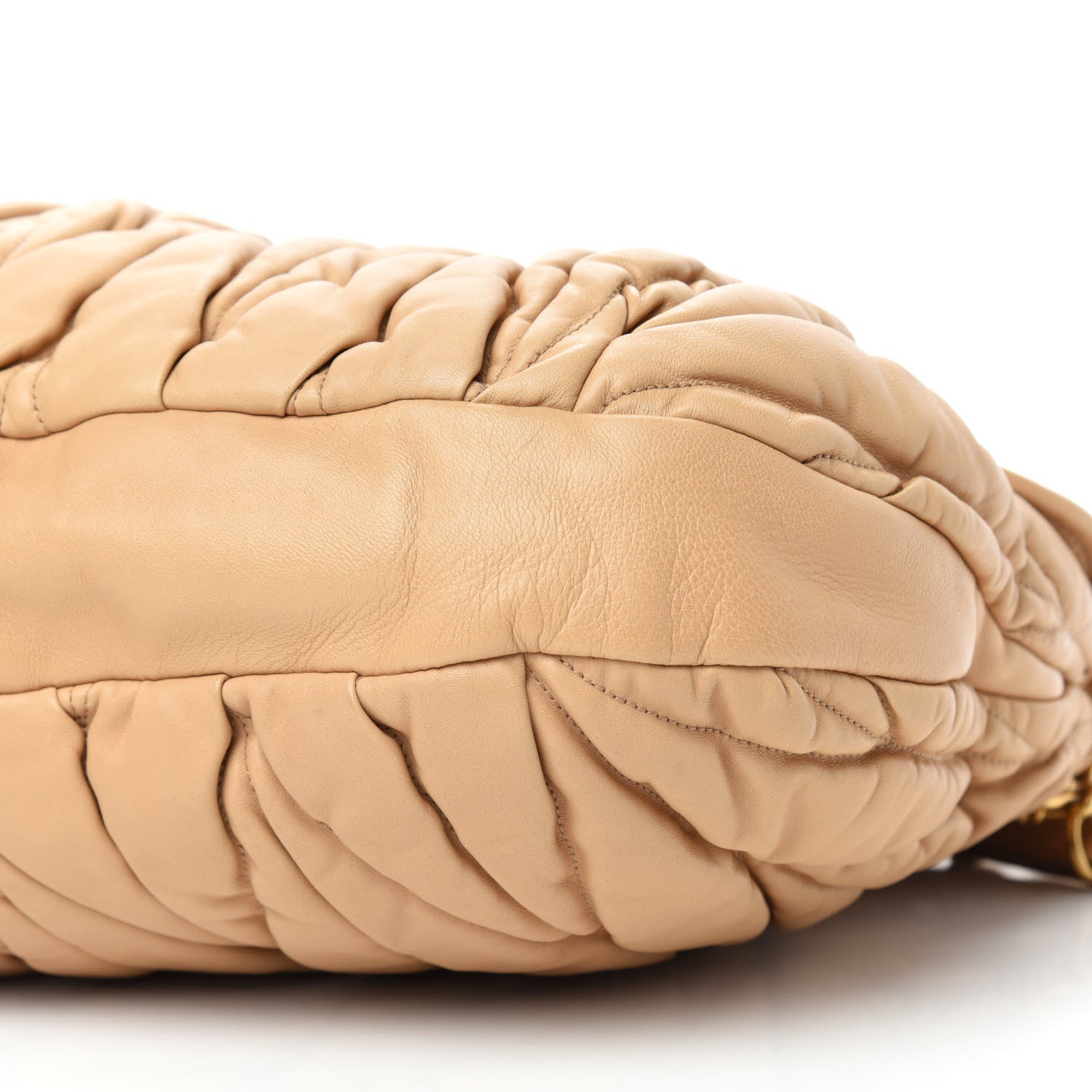 Miu Miu Nappa Matelasse Coffer Hobo Beige 7 of 13