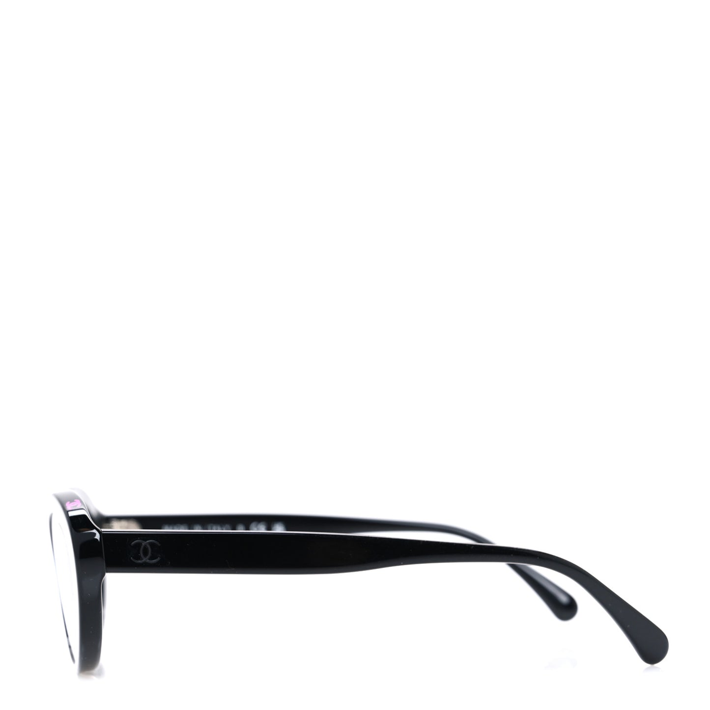 Acetate Oval Sunglasses 5416 Black Pink