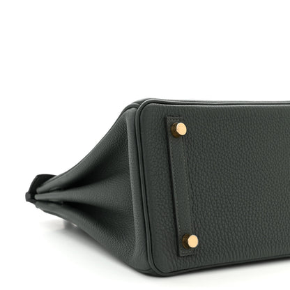 Hermes Togo Birkin 25 Vert Fonce 9 of 11