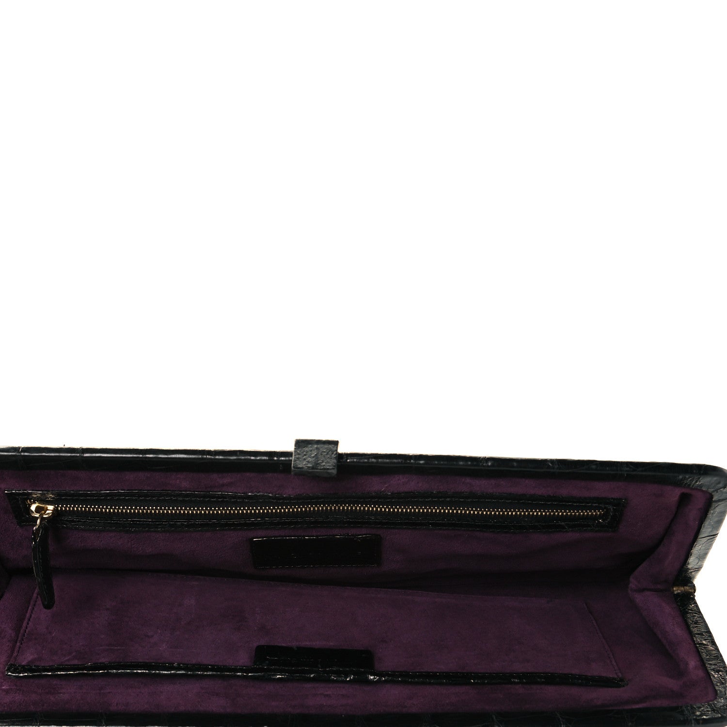 Nancy Gonzalez Crocodile Clutch Black 5 of 9