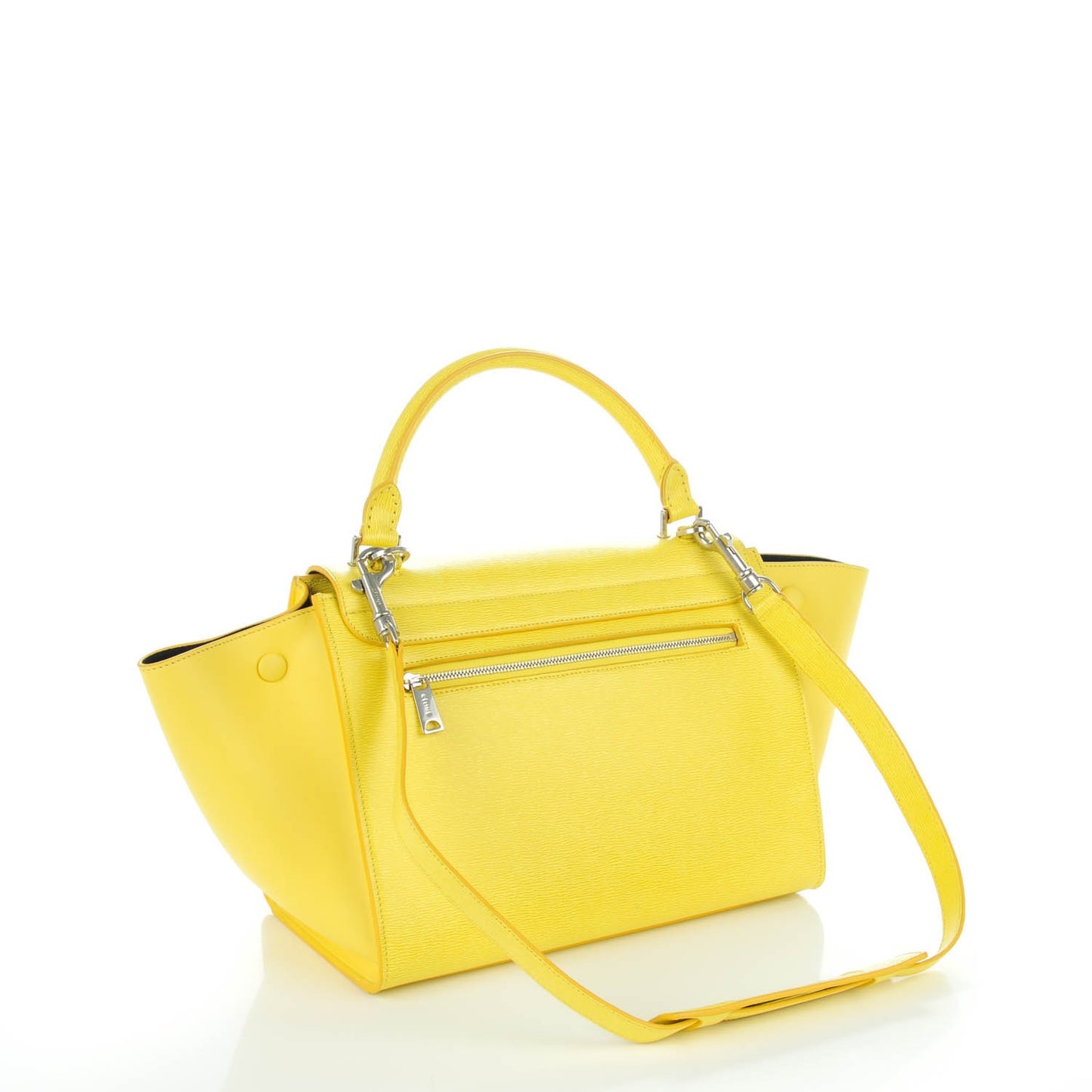 Liege Calfskin Small Trapeze Fluo Yellow