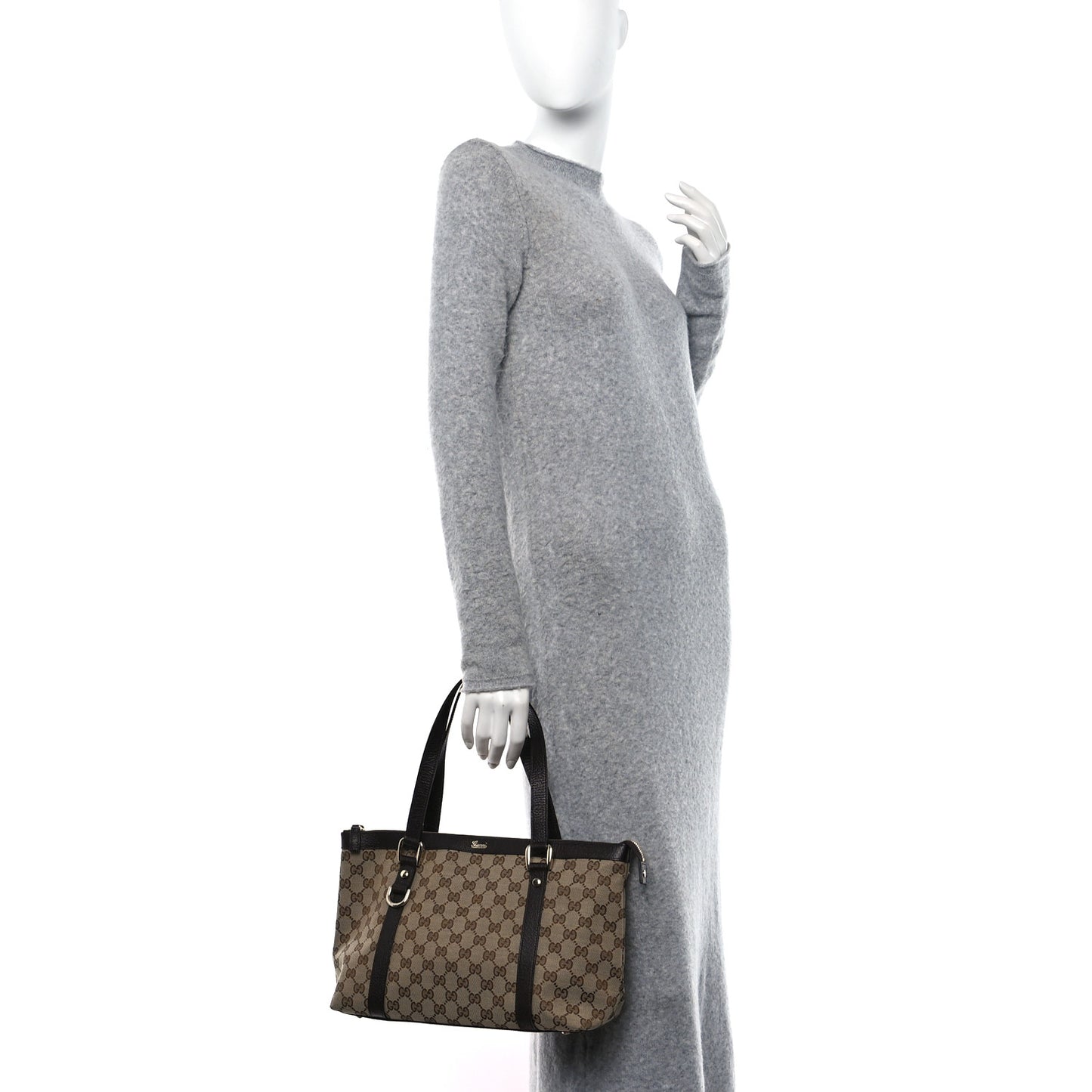 Monogram Medium Abbey Tote Brown