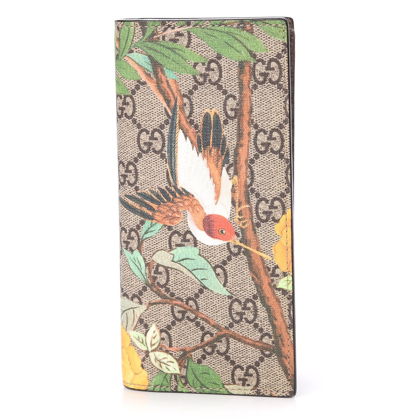GG Supreme Monogram Tian Long Wallet Beige Multicolor New Acero