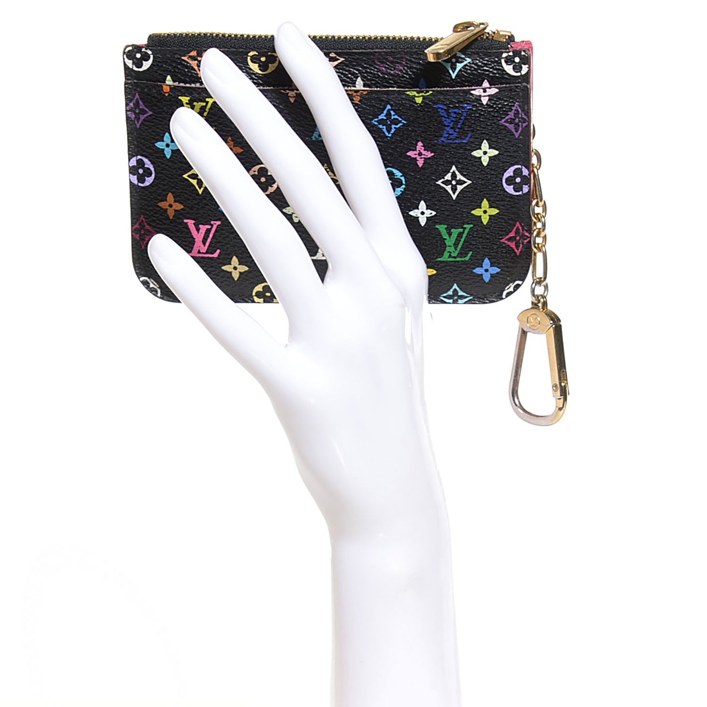 Monogram Multicolor Key Pouch Black Grenade