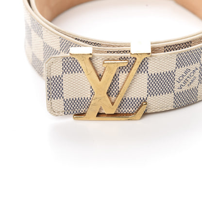 Louis Vuitton Damier Azur LV Initiales Belt 95 38 10 of 10