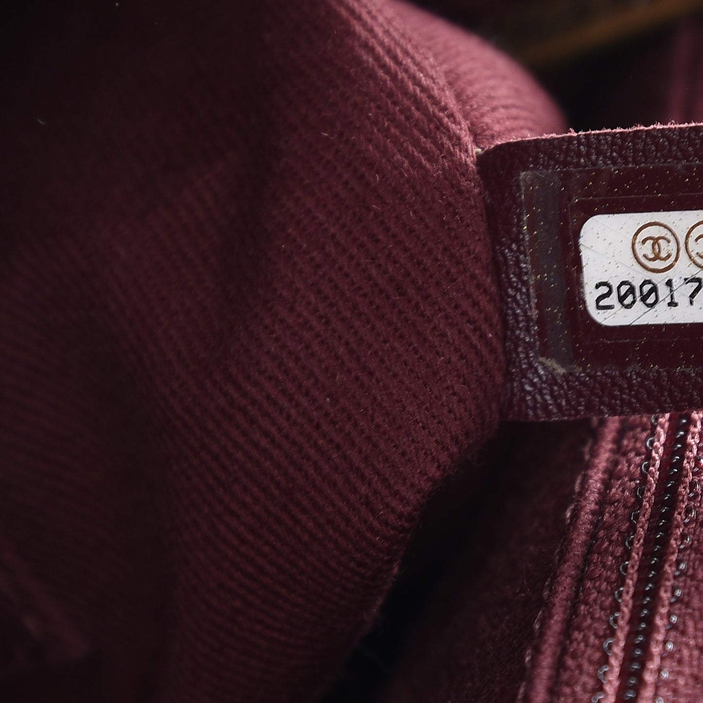 Glazed Calfskin Castle Rock Medium Flap Dark Beige